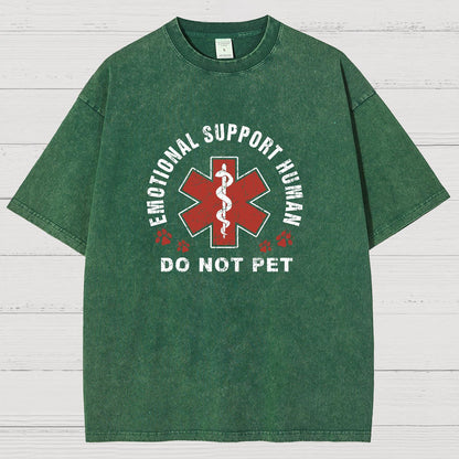 Emotional Support Human Vintage Distressed T-shirt