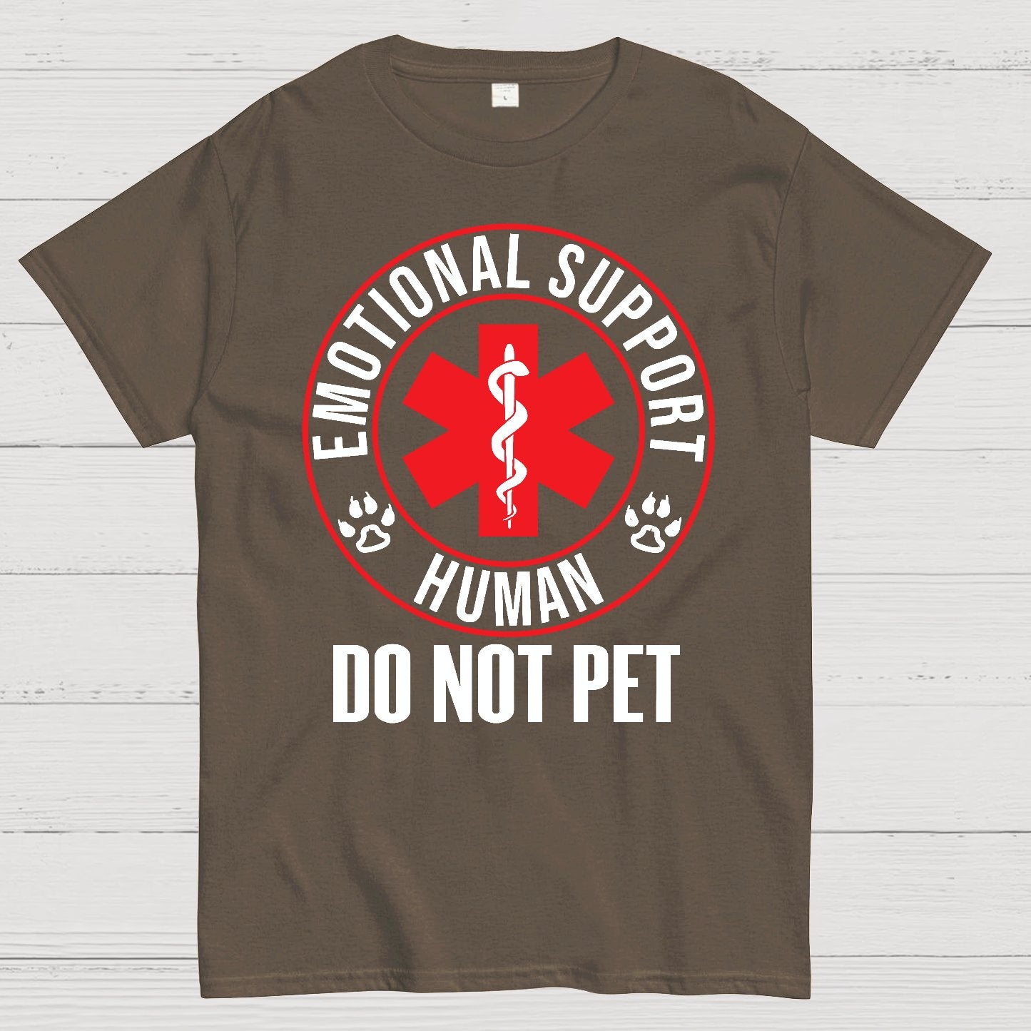 Emotional Support Human Do Not Pet Geek T-Shirt