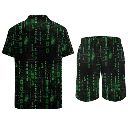 Binary Computer 1s and 0s Hawaiian Shirt Set