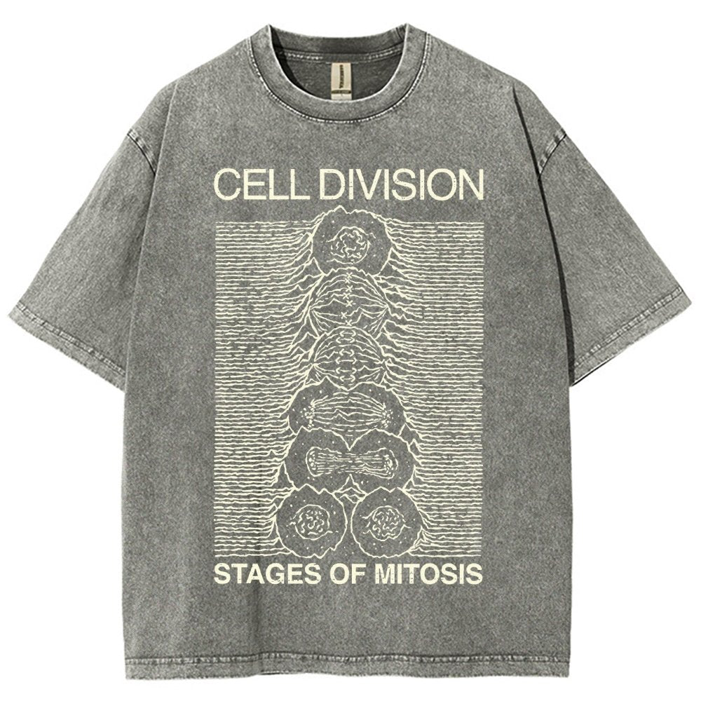 Cell Division- Stages of Mitosis Vintage Distressed T-shirt