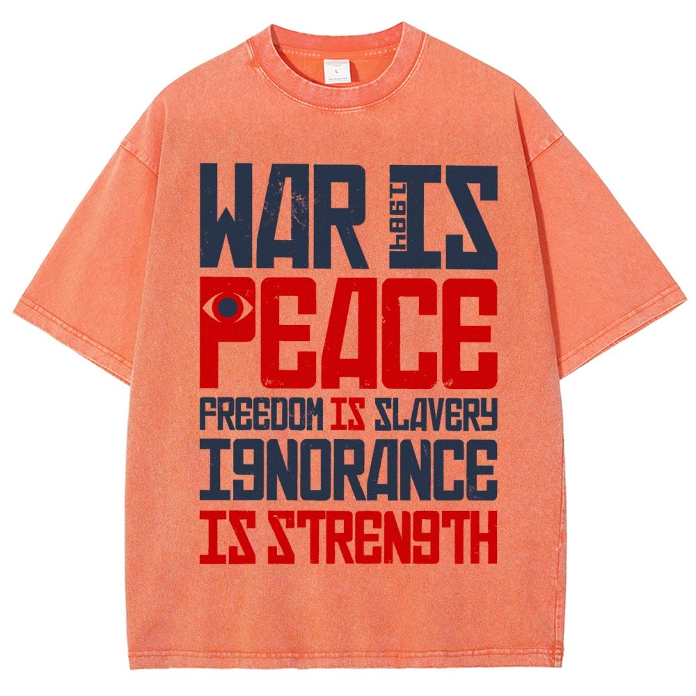 War is Peace  Vintage Distressed T-shirt