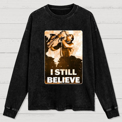 Sax Man Washed Long Sleeve Tee