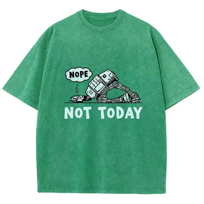 No Not Today  Vintage Distressed T-shirt
