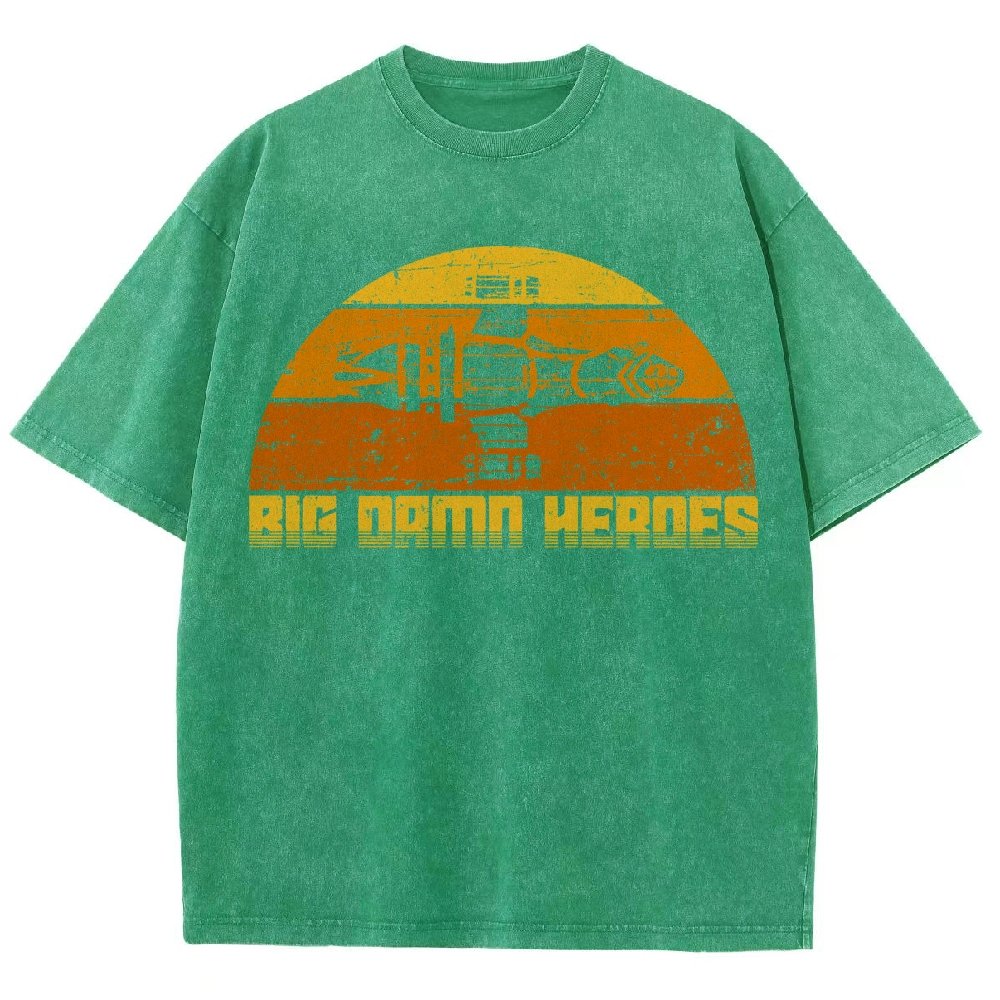 Big Damn Vintage Heroes Vintage Distressed T-shirt