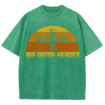 Big Damn Vintage Heroes Vintage Distressed T-shirt