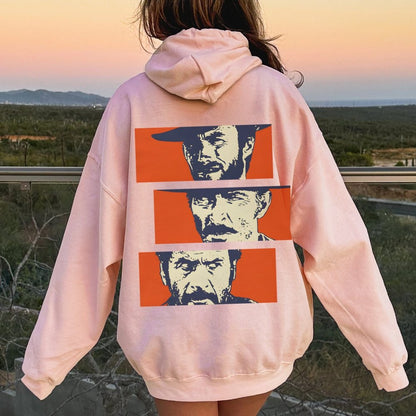 Buono Brutto Cattivo Printed Back Unisex Cotton Hoodie