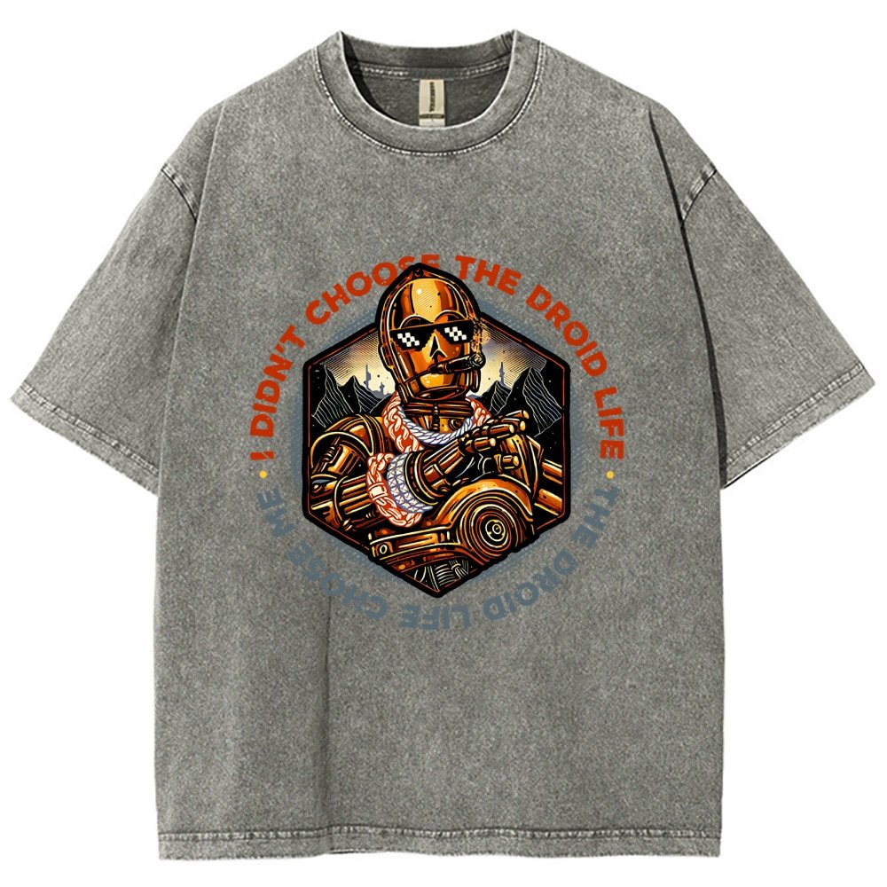 The Robot Life Vintage Distressed T-shirt