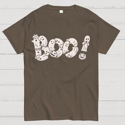 Boo - Funny Cute Ghost Typography Geek T-Shirt