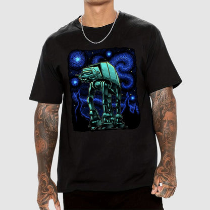 Armored Tank Starry Night Geek T-Shirt