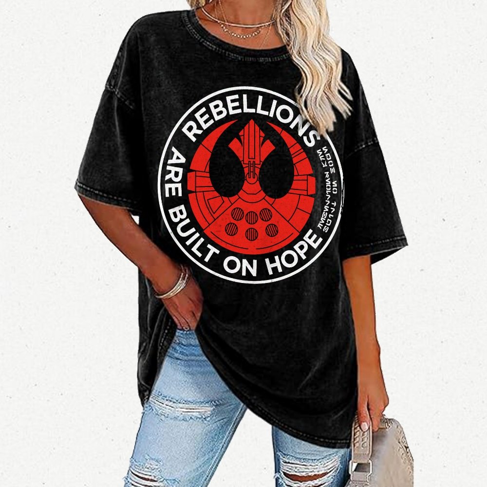 Rebellions Are Built on Dreams Vintage Distressed T-shirt