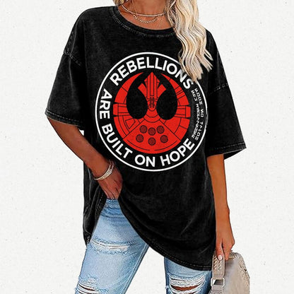 Rebellions Are Built on Dreams Vintage Distressed T-shirt