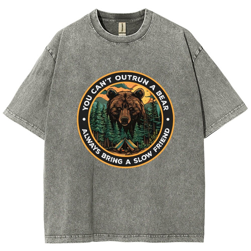 You Can't Outrun A Bear Vintage Distressed T-shirt