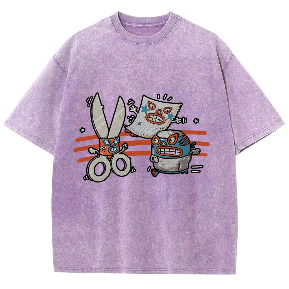 Rock Paper Scissor Vintage Distressed T-shirt