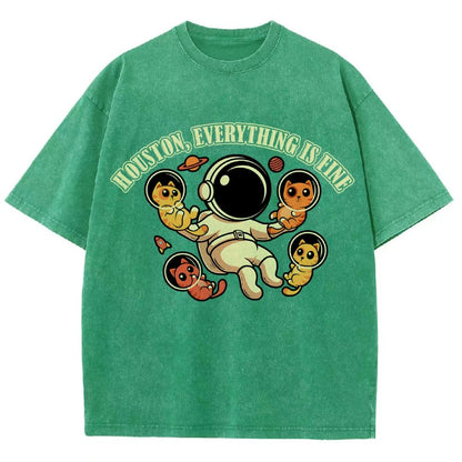 Houston Everything is Fine Vintage Distressed T-shirt