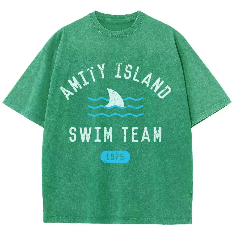 Sunny Bay Swim Team Vintage Distressed T-shirt