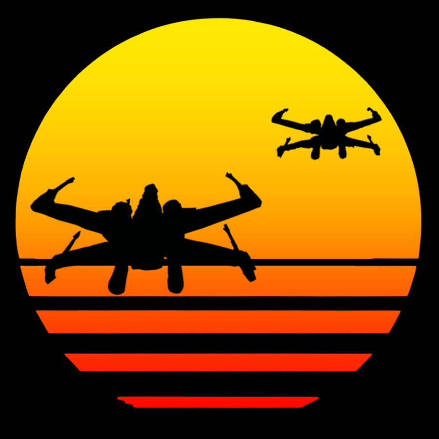 Sunset And Fighter Planes Geek Cotton Sweatshirt