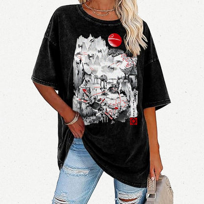 Last Battle of the Cosmic Conflict Vintage Distressed T-shirt