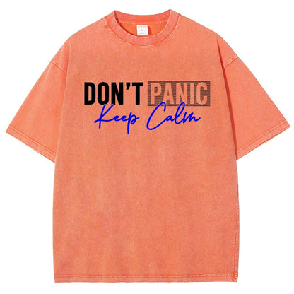Don't panic keep calm Vintage Distressed T-shirt