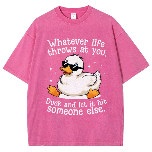 Whatever Life Throws At You Vintage Distressed T-shirt