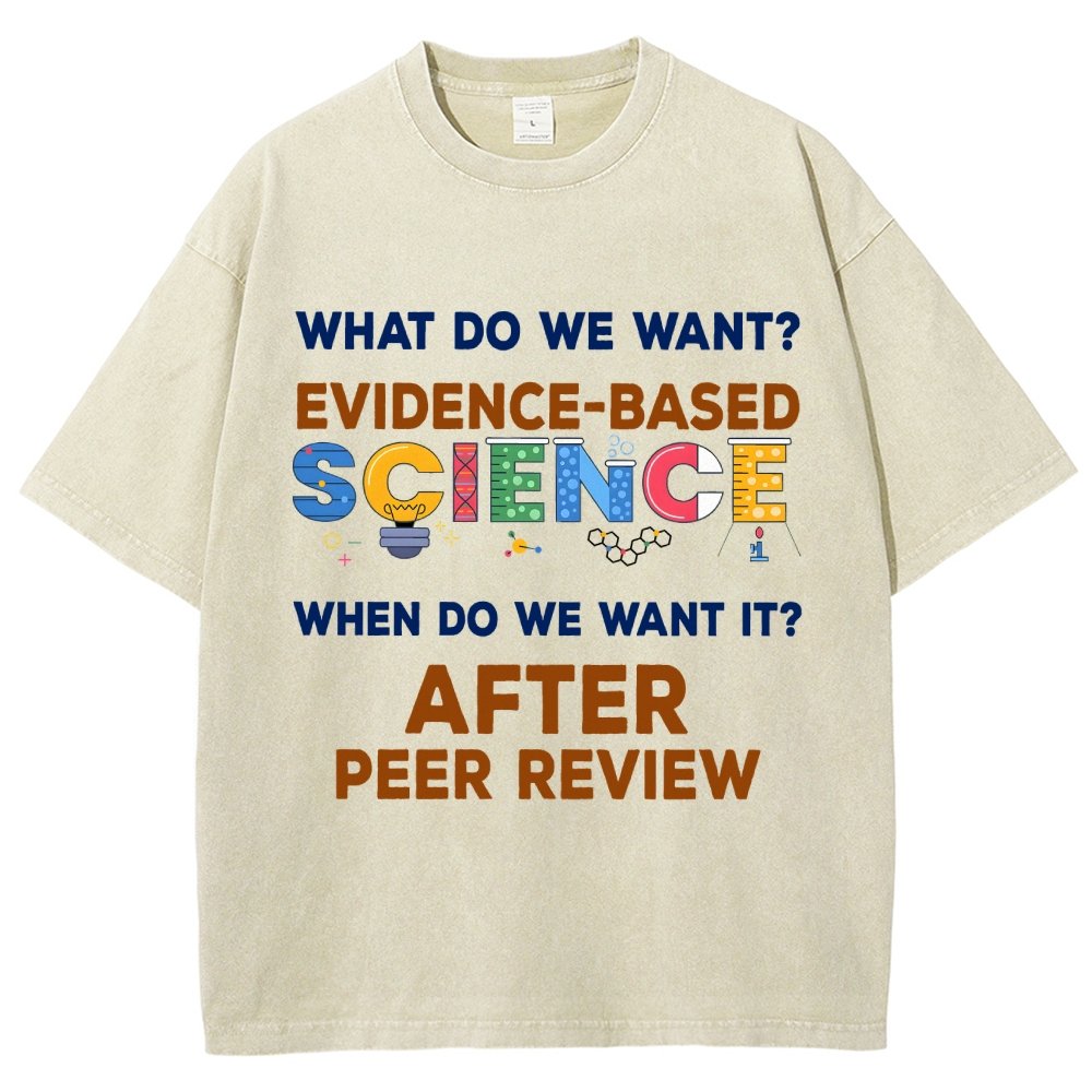 We want evidence-based Science Vintage Distressed T-shirt