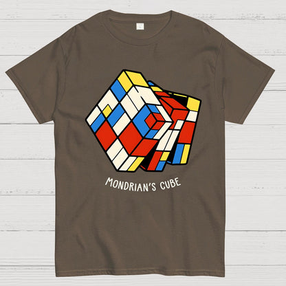 The Mondrian Rubik Cube Geek T-Shirt