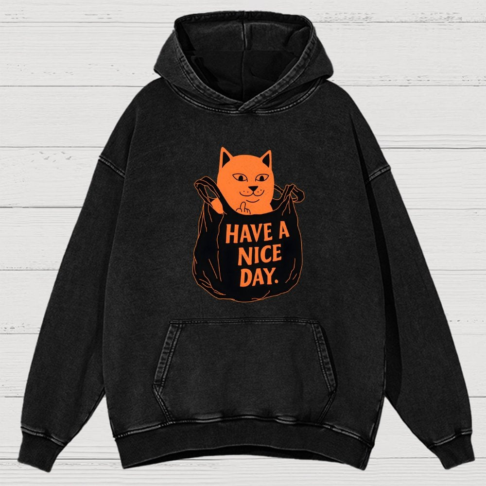 Have A Nice Day Vintage Distressed Hoodie