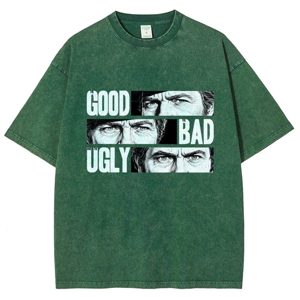 The Good The Bad The Ugly   Vintage Distressed T-shirt