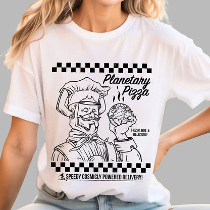 Planetary Pizza Unisex Geek T-Shirt