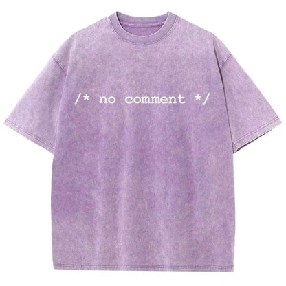 No Comment Vintage Distressed T-shirt