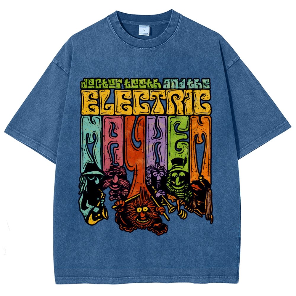 The Psychedelic Mayhem Vintage Distressed T-shirt