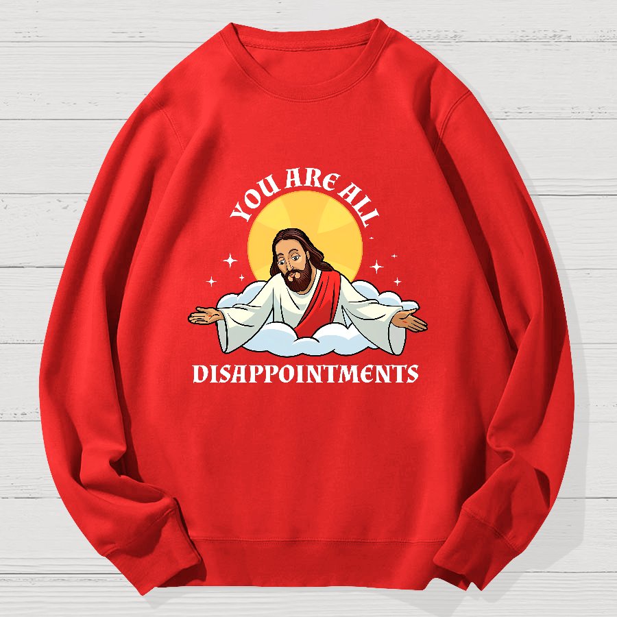 You Are All Disappointments Funny Geek Cotton Sweatshirt