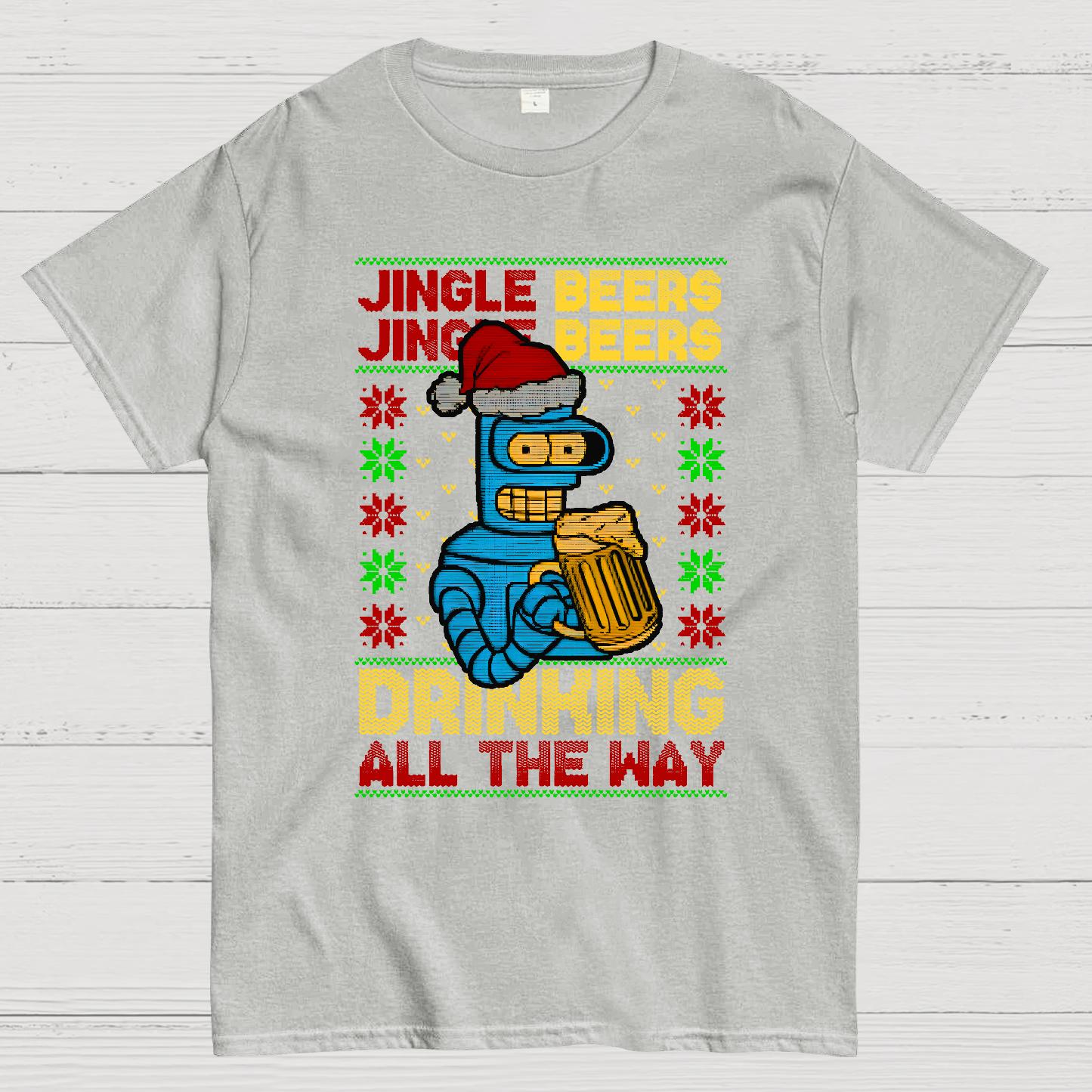 Christmas Jingle Beers Geek T-Shirt