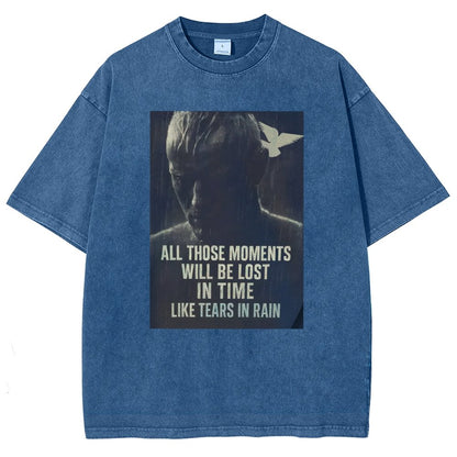 Like Tears in the Rain Vintage Distressed T-shirt
