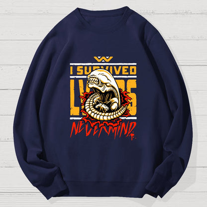 I Survived Geek Cotton Sweatshirt