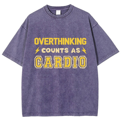 Overthinking Counts As Cardio Vintage Distressed T-shirt