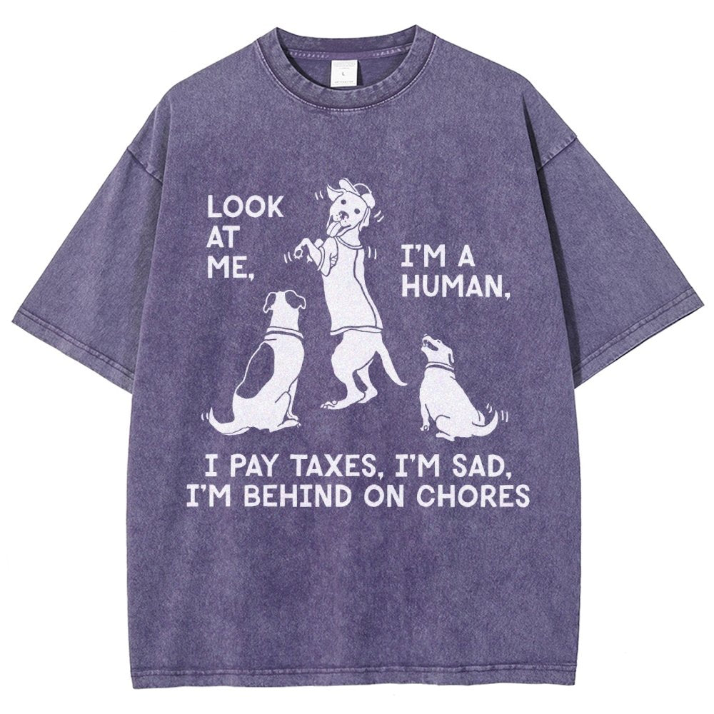Dog Mocks Humans Vintage Distressed T-shirt