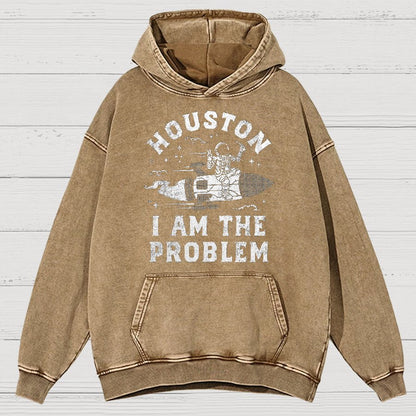 Houston, I Am The Problem, Planets Vintage Distressed Hoodie