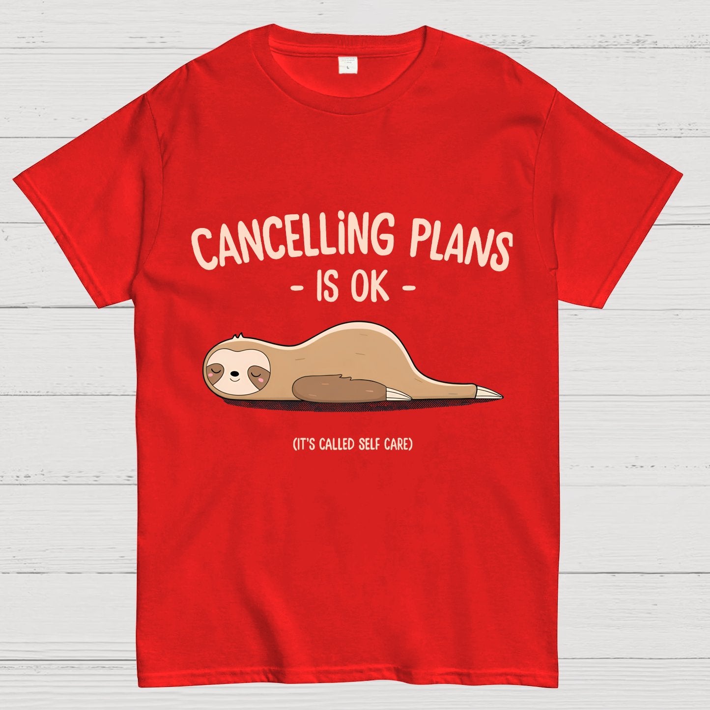 Cancelling Plans Is Ok Funny Nerdy T-Shirt