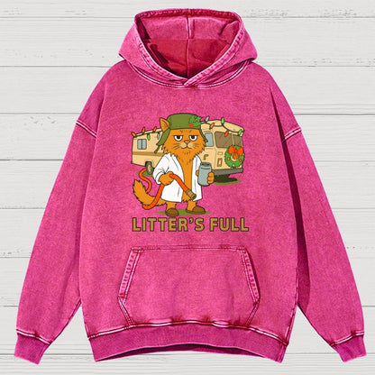 Christmas Shitters Full Cat Vintage Distressed Hoodie