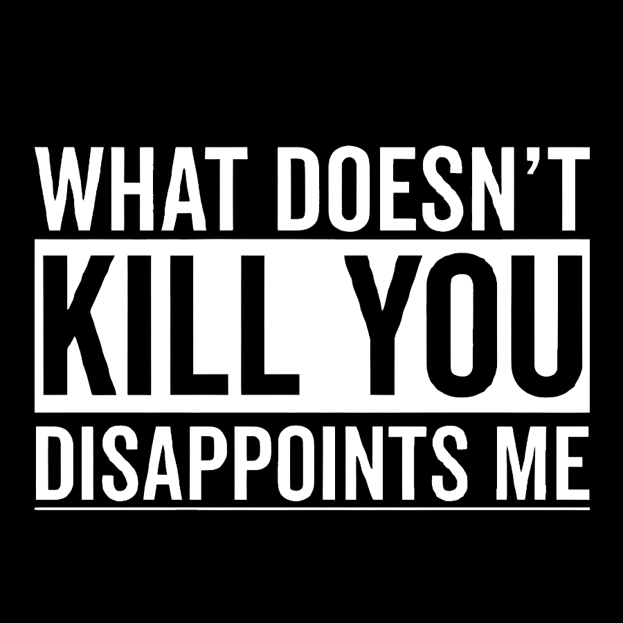 What Doesn't Kill You Disappoints Me Geek Cotton Sweatshirt