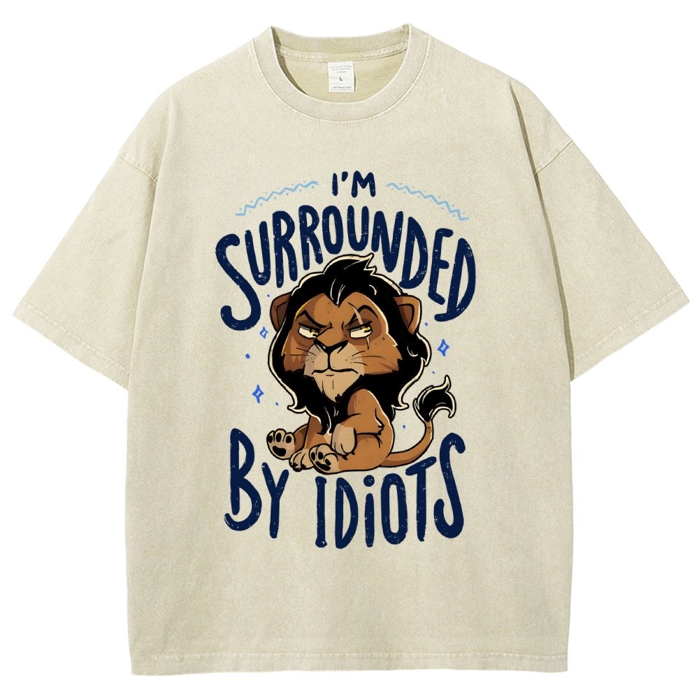 Surrounded by Idiots Vintage Distressed T-shirt