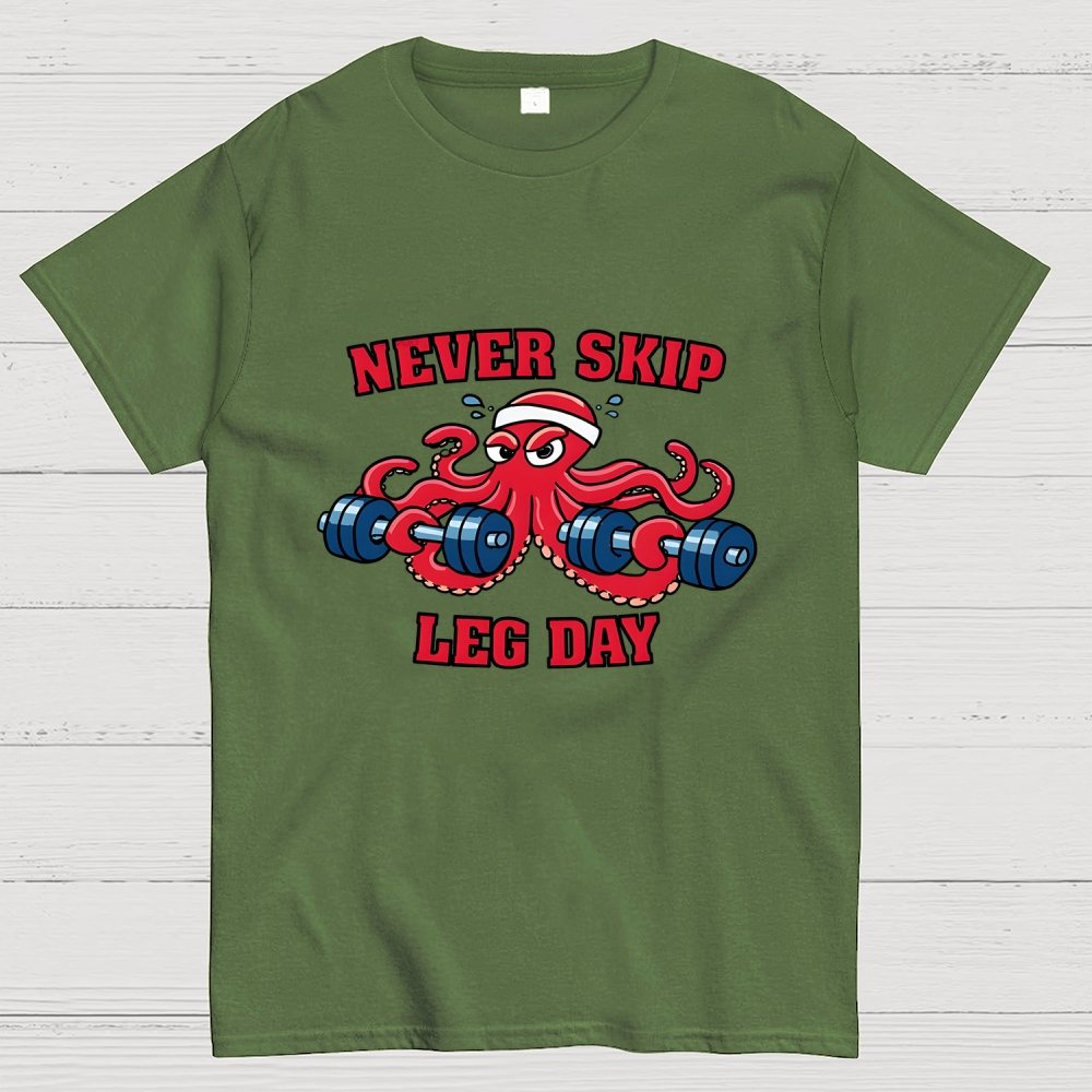 Octo-Leg Day Geek T-Shirt