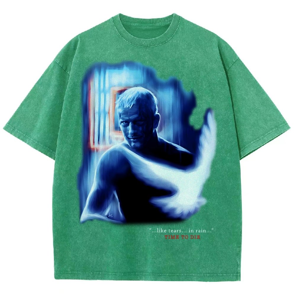 TIME TO DIE Vintage Distressed T-shirt