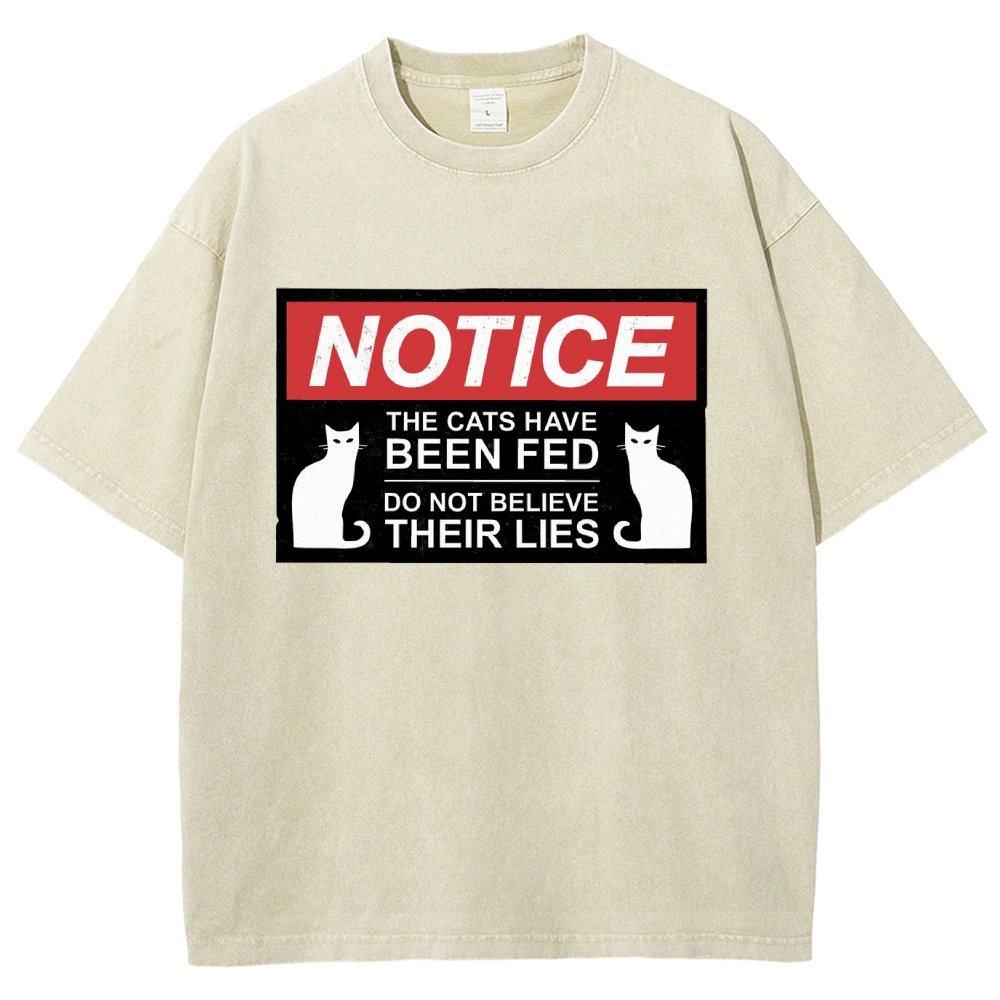 Cats Have Been Fed Vintage Distressed T-shirt