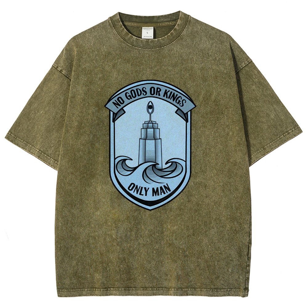 No Gods Or Kings Only Man Vintage Distressed T-shirt