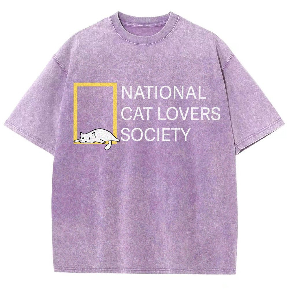 National Cat Lovers Society Vintage Distressed T-shirt