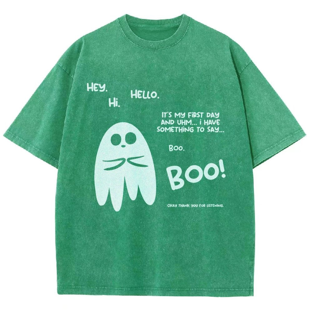 Anxious Ghost Vintage Distressed T-shirt