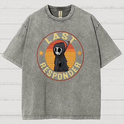 Last Responder Vintage Distressed T-shirt
