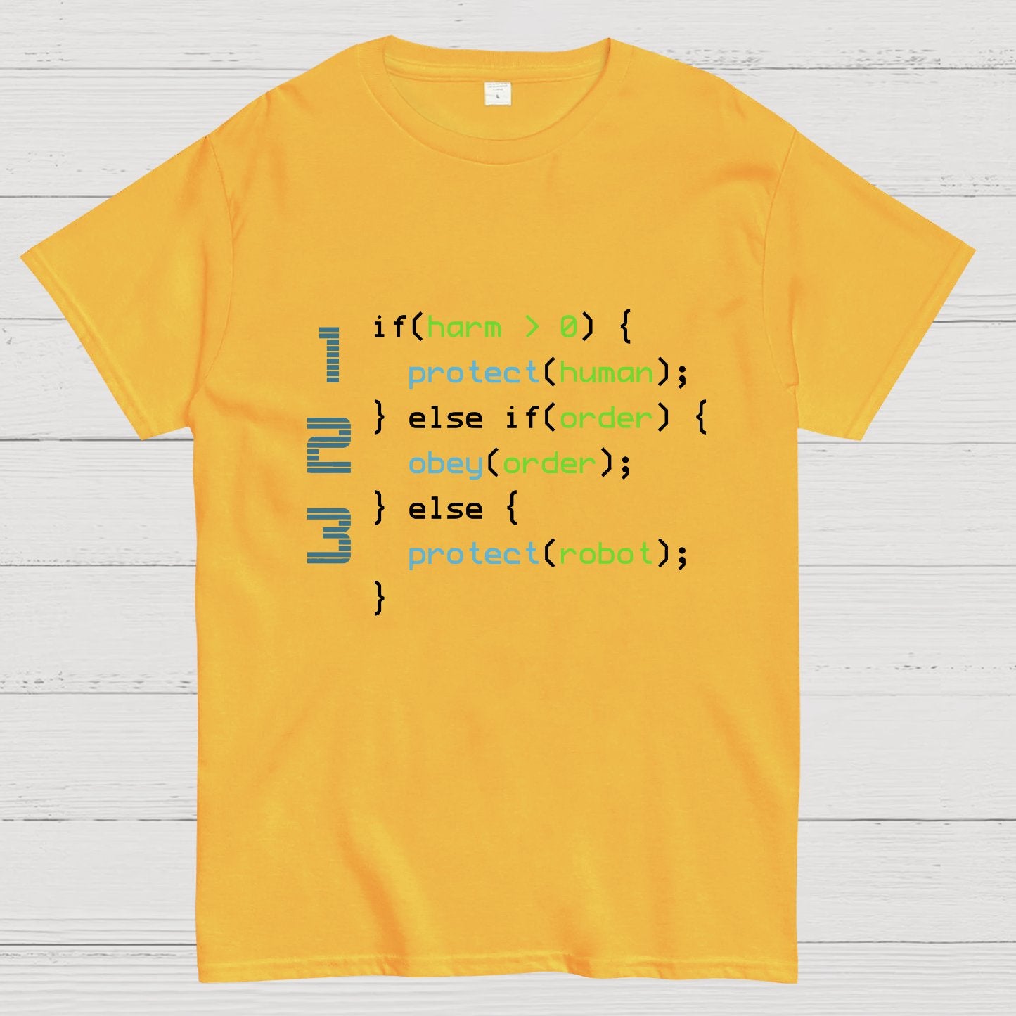 3 Laws of Robotics Geeky T-Shirt