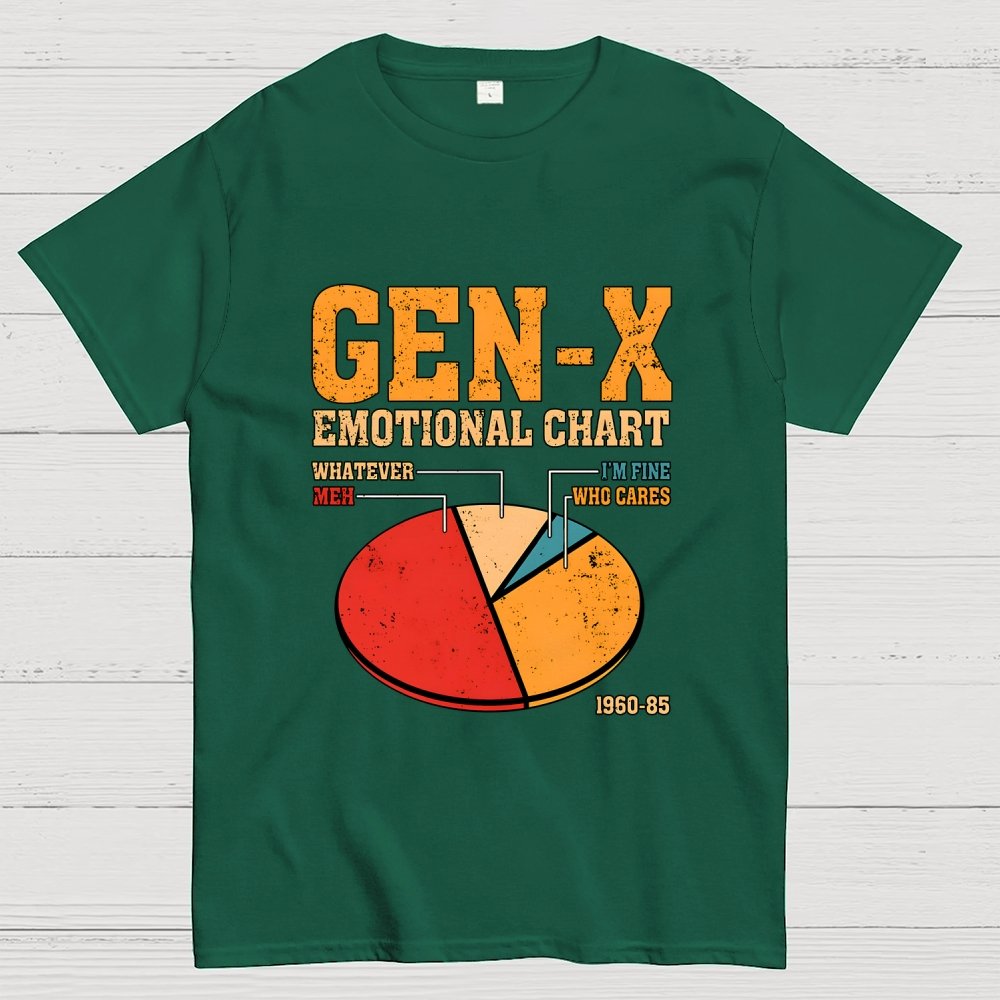 Gen-X Emotional Chart Geek T-Shirt